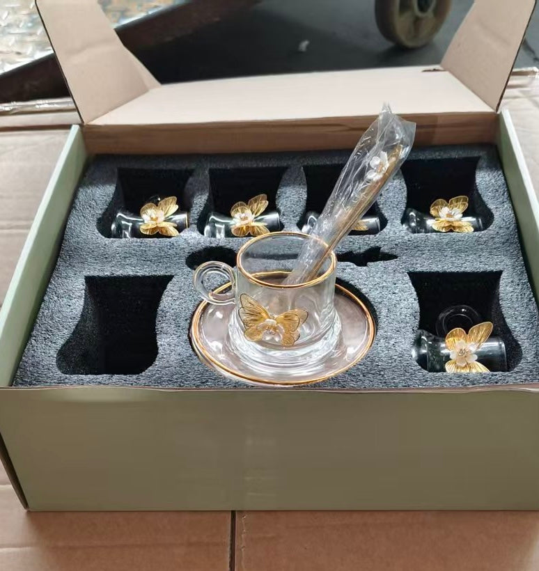 طقم قهوة فراشة 12 قطعة